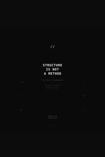 Structure Is Not A Method - The MAP Framework - cover