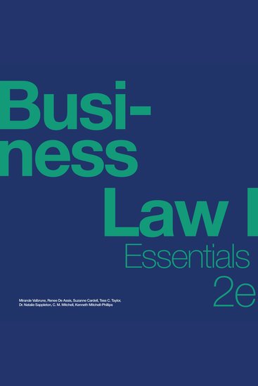 Business Law I Essentials 2e - (OpenStax Audio Textbook) - cover
