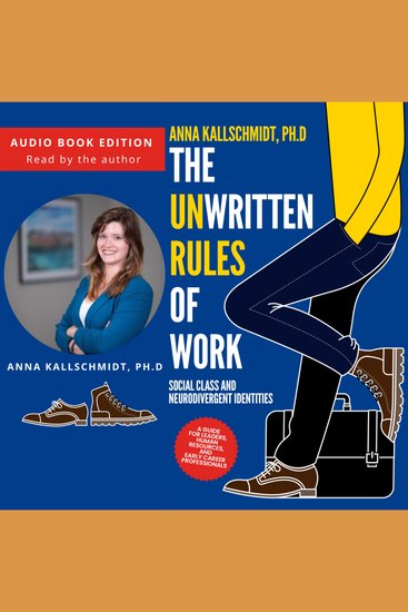 The Unwritten Rules of Work - Social Class and Neurodivergent Identities - cover