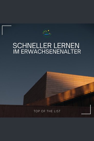 Schneller lernen im Erwachsenenalter - cover