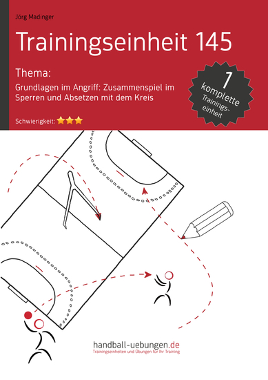 Grundlagen im Angriff: Zusammenspiel im Sperren und Absetzen mit dem Kreis (TE 145) - Handball Fachliteratur - cover