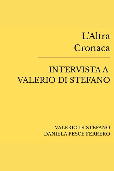 Intervista a Valerio Di Stefano - cover