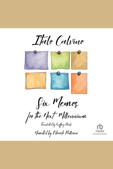 Six Memos for the Next Millennium - cover