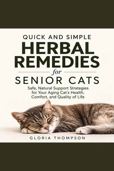 Quick and Simple Herbal Remedies for Senior Cats - Safe Natural Support Strategies for Your Aging Cat's Health Comfort and Quality of Life - cover