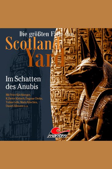 Die größten Fälle von Scotland Yard Folge 75: Im Schatten des Anubis (Ugekürzt) - cover