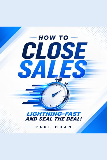 How to Close Sales Lightning Fast & seal the deal! - A timeless 6-step system designed to help you close deals faster - cover