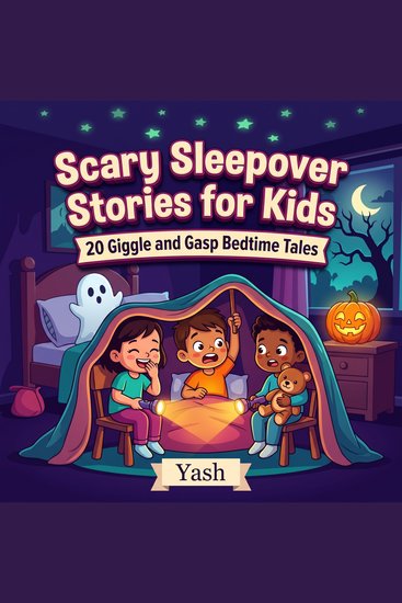 Scary Sleepover Stories for Kids: 20 Giggle and Gasp Bedtime Tales - cover