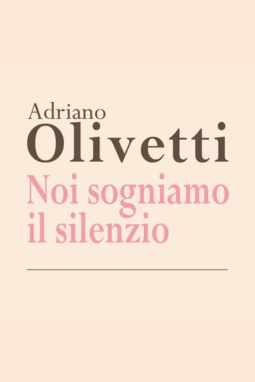 Noi sogniamo il silenzio - cover