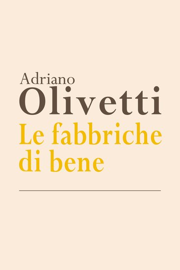 Le fabbriche di bene - cover