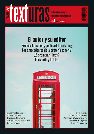 Texturas 54: El autor y su editor - cover