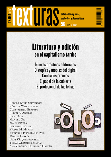 Texturas 56: Literatura y edición en el capitalismo tardío - cover