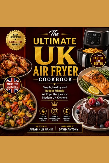 The Ultimate UK Air Fryer Cookbook - Simple Healthy and Budget-Friendly Air Fryer Recipes for Modern UK Kitchens - cover