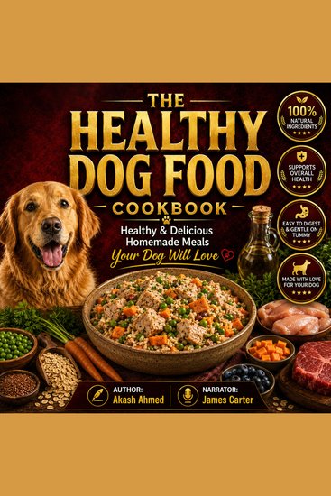 The Healthy Dog Food Cookbook - Healthy & Delicious Homemade Meals Your Dog Will Love - cover