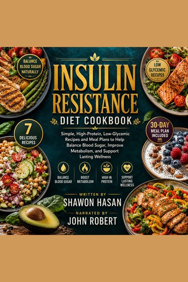 Insulin Resistance Diet Cookbook - Simple High-Protein Low-Glycemic Recipes and Meal Plans to Help Balance Blood Sugar Improve Metabolism and Support Lasting Wellness - cover