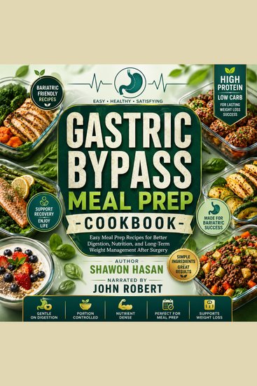 Gastric Bypass Meal Prep Cookbook - Easy Meal Prep Recipes for Better Digestion Nutrition and Long-Term Weight Management After Surgery - cover