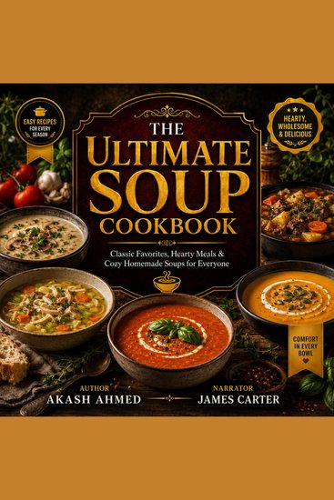 The Ultimate Soup Cookbook - Classic Favorites Hearty Meals & Cozy Homemade Soups for Everyone - cover