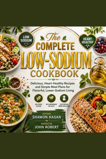 The Complete Low-Sodium Cookbook - Delicious Heart-Healthy Recipes and Simple Meal Plans for Flavorful Lower-Sodium Living - cover