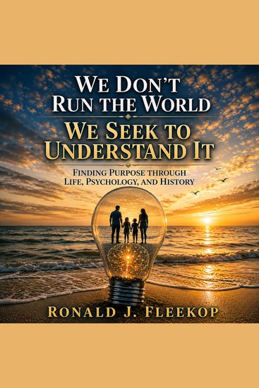 We Don't Run the World - We Seek to Understand It - Finding Purpose Through Life Psychology and History - cover