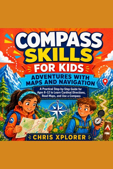Compass Skills for Kids: Adventures with Maps and Navigation - A Practical Step-by-Step Guide for Ages 8–12 to Learn Cardinal Directions Read Maps and Use a Compass - cover