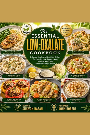 The Essential Low-Oxalate Cookbook - Delicious Simple and Nourishing Recipes for Everyday Low-Oxalate Living Balanced Meals and Flavorful Healthy Cooking - cover