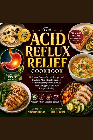 The Acid Reflux Relief Cookbook - Delicious Easy-to-Prepare Recipes and Practical Meal Ideas to Support Comfortable Digestion Reduce Reflux Triggers and Enjoy Everyday Eating - cover