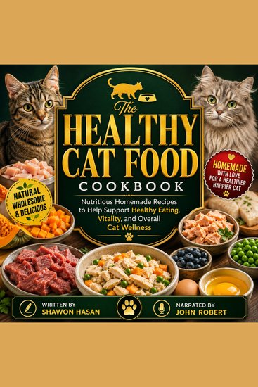 The Healthy Cat Food Cookbook - Nutritious Homemade Recipes to Help Support Healthy Eating Vitality and Overall Cat Wellness - cover