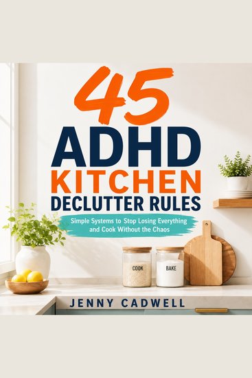 45 ADHD Kitchen Declutter Rules - Simple Systems to Stop Losing Everything and Cook Without the Chaos - cover