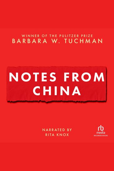 Notes From China - cover