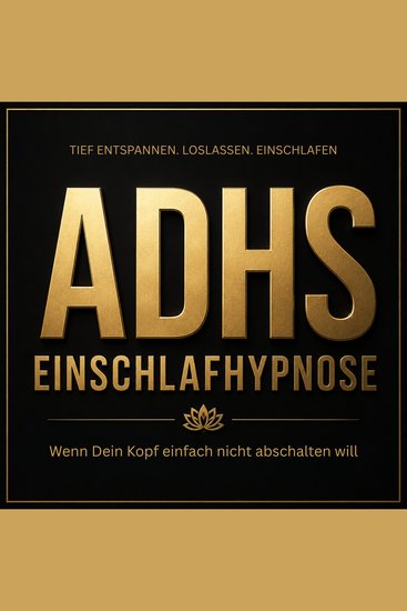 ADHS Einschlafhypnose – Wenn dein Kopf einfach nicht abschalten will - Tief entspannen Loslassen Einschlafen - cover