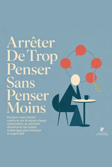 Arrêter De Trop Penser Sans Penser Moins - Pourquoi Votre Mental Rumine Le Soir Et Rejoue Chaque Conversation Et Comment Désamorcer Ses Quatre Engrenages Pour Retrouver Un Esprit Clair - cover