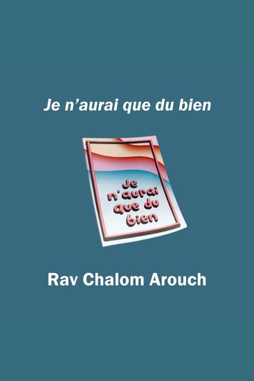 Je n'aurai que du bien - cover