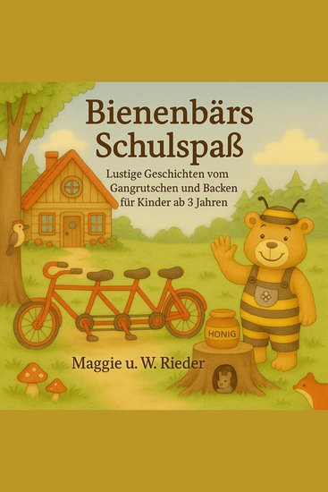 Bienenbärs Schulspaß - Eine Kindergeschichte - Lustige Geschichten vom Gangrutschen und Backen für Kleinkinder ab 3 Jahren - cover