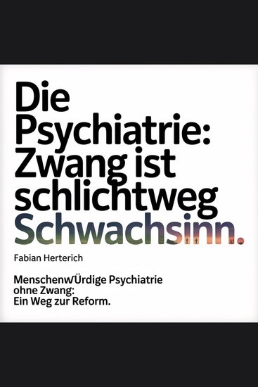 Die Psychiatrie - Zwang ist schlichtweg Schwachsinn - Menschenwürdige Psychiatrie ohne Zwang: Ein Weg zur Reform - cover