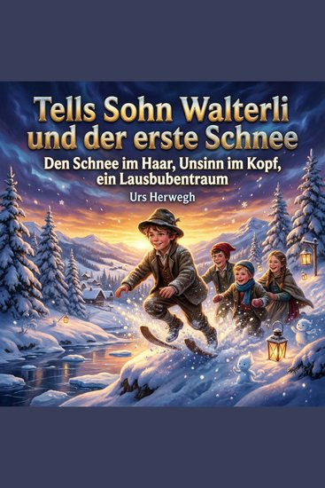 Tells Sohn Walterli und der erste Schnee - Den Schnee im Haar Unsinn im Kopf ein Lausbubentraum - cover