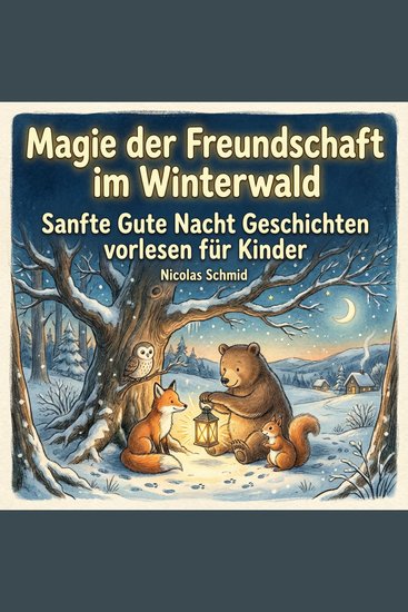 Magie der Freundschaft im Winterwald - Sanfte Gute Nacht Geschichten vorlesen für Kinder - cover
