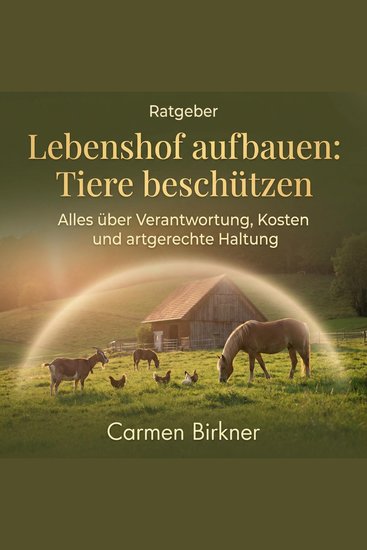 Lebenshof aufbauen: Tiere beschützen - Alles über Verantwortung Kosten und artgerechte Haltung - cover