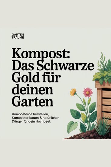 Kompost - Das Schwarze Gold für deinen Garten - Komposterde herstellen Komposter bauen & Natürlicher Dünger für dein Hochbeet - cover