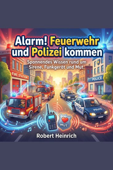 Alarm! Feuerwehr und Polizei kommen - Spannendes Wissen rund um Sirene Funkgerät und Mut - cover