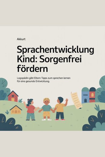 Sprachentwicklung Kind - Sorgenfrei fördern - Logopädin gibt Eltern Tipps zum Sprechen lernen für eine gesunde Entwicklung - cover