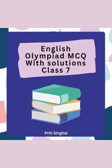 English Olympiad MCQ With Solutions Class 7 - cover