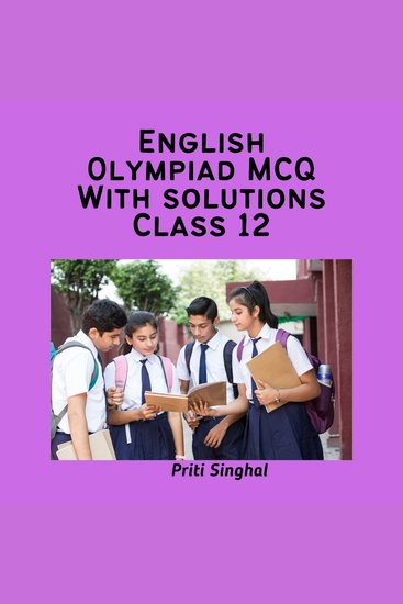 English Olympiad MCQ With Solutions Class 12 - cover