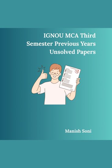 IGNOU MCA Third Semester Previous Years Unsolved Papers - cover