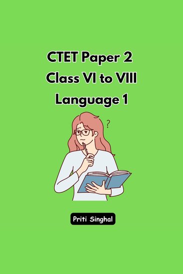 CTET Paper 2 Class VI to VIII Language 1 - cover