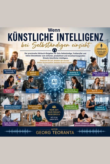 Wenn Künstliche Intelligenz bei Selbständigen einzieht - Der praxisnahe Hörbuch-Ratgeber für Solo-Selbständige Freiberufler und kleine D - cover