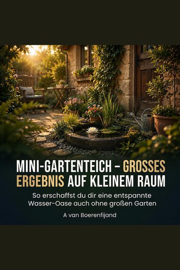 Mini-Gartenteich – Großes Ergebnis auf kleinem Raum - So erschaffst du dir eine entspannte Wasser-Oase auch ohne großen Garten - cover