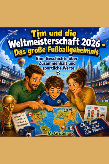 Tim und die Weltmeisterschaft 2026 – Das große Fußballgeheimnis - Eine Geschichte über Zusammenhalt und sportliche Werte - cover