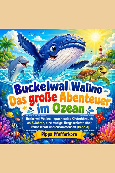 Buckelwal Walino - Das große Abenteuer im Ozean - Buckelwal Walino - spannendes Kinderhörbuch ab 5 Jahren eine mutige Tiergeschic - cover