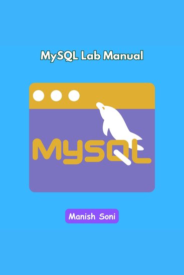 MySQL Lab Manual - cover
