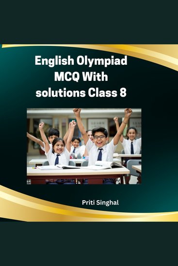English Olympiad MCQ With Solutions Class 8 - cover