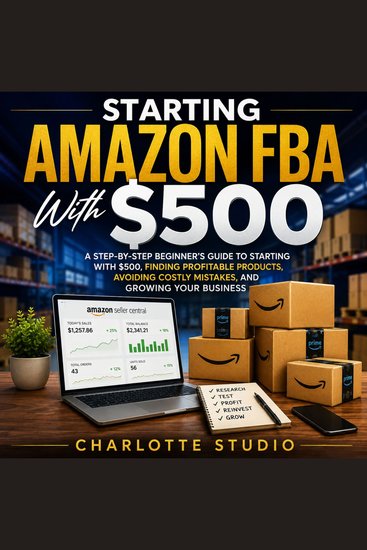 Starting Amazon FBA With $500 - A Step-by-Step Beginner’s Guide to Starting With $500 Finding Profitable Products Avoiding Costly Mistakes and Growing Your Business - cover